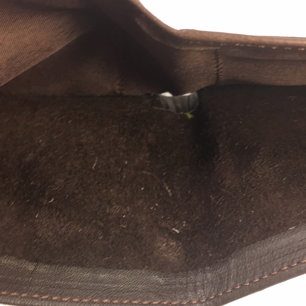 NWOT leather/tapestry wallet excellent condition - Picture 6 of 8